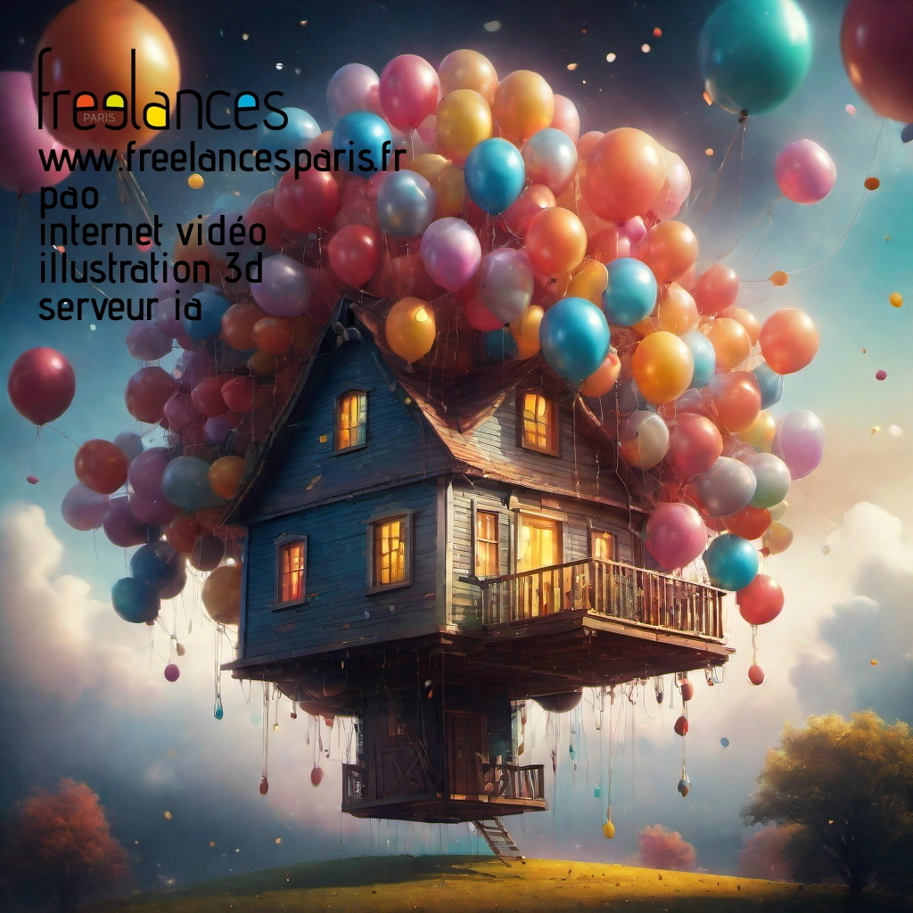 Pao mise en page internet vidéo illustration 3d serveur IA générative AI freelance paris studio de création magazines mq46jn40